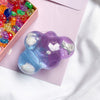 White cloud bracket- glitter purple blue clouds