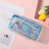 Quicksand pencil case blue space girl