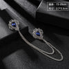 Antique silver sapphire