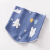 Single-layer blue bottom white bear l size