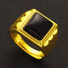 Square black agate / adjustable opening