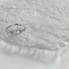 Silver clear diamond ring