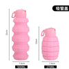 Pink straw lid / 500ml