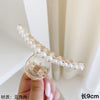 Clear pearl hair clip