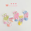 1432 fun illustration card stockings / s (recommended foot length 12-15cm) about 1-3 years old