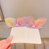 10# pink-yellow gradient color pair clip-2pcs