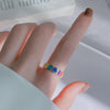 Smiley colorful ring