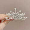 7#large pagoda pearl hair comb