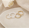 Gold four set pearls
