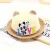 Love panda small bonnet coffee / recommended for 2-8 years old