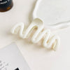 11cm wave - matte milk white / metal
