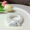 Plush hair ring cinnamon dog