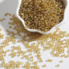 Glass bead color plating series 162b 8/o 3mm golden yellow ab 15g/bag about 500pcs