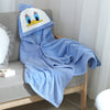 Duckling bath towel cape blue / 140*70cm