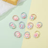 4# color eight-petal flower set of 10