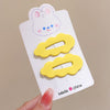 A pair of cloud clip yellow (independent card packaging)