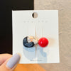 5# black hair - red beads