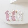 Pink bunny mesh crew socks / s (1-3 years old) recommended foot length 13-15cm