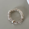 Through yarn small square beads - apricot
