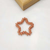 Jelly five-pointed star-orange red