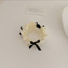 Hair tie - milky white bow