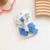 1# new floral hair clip - blue