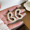 2#love morandi color hair clip - beige 1