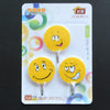 3 smiley face cards