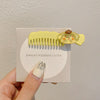 4# small comb hair clip - pudding dog