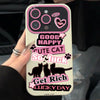 Antique white-sweet and cool little black cat / iphone 14