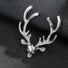 Elk silver with diamonds