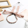 F9#knotted ribbon pink floral