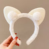 3# cat ears headband - white