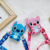 Fashion children's small bag silicone crossbody ins Korean princess backpack baby cute cartoon one-shoulder children's bag s