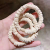 Wrinkled hair tie - beige