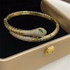 Gold snake bracelet