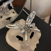 Metal wind butterfly - silver