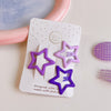 1# purple star clip