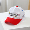 Red brown mesh cap / adjustable hat circumference (49-53cm)