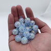 Burst hanging hole - blue