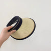 Straw rope black side + beige / small code 47-51cm recommended 1.5-5 years old - adjustable
