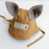 Ash squirrel standing ears yellow hat / s（49cm）
