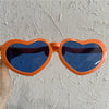 Huge heart orange glasses