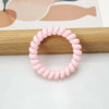 Frosted large telephone cord - light pink