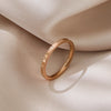 20-c-9 rose gold roman numerals 2mm (fade package return) / number 6