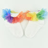 Flower mouth colorful lace / 0-6 months