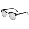 Black silver frame white mercury
