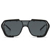 Black frame semi-metal frame/gray sheet