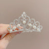 6#large love pearl hair comb