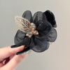 Black glass flower